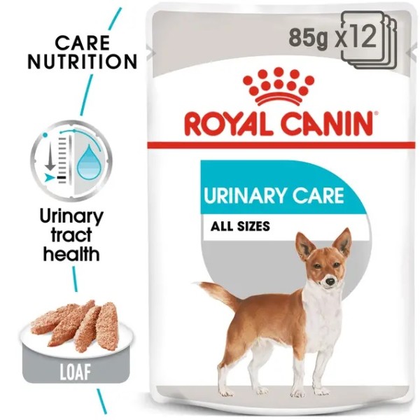 Royal Canin Dog Urinary Care Loaf - Пълноценна мокра храна в пауч за кучета, с предразположеност към уринарна чувствителност